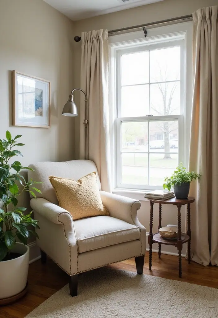 27 Mid-Century Modern Guest Room Ideas That Look Retro Chic - 12. Cozy Reading Nook