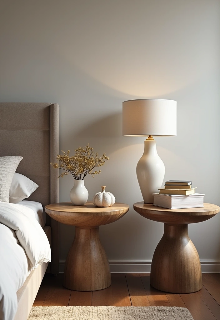 27 Mid-Century Modern Guest Room Ideas That Look Retro Chic - 21. Chic Bedside Tables
