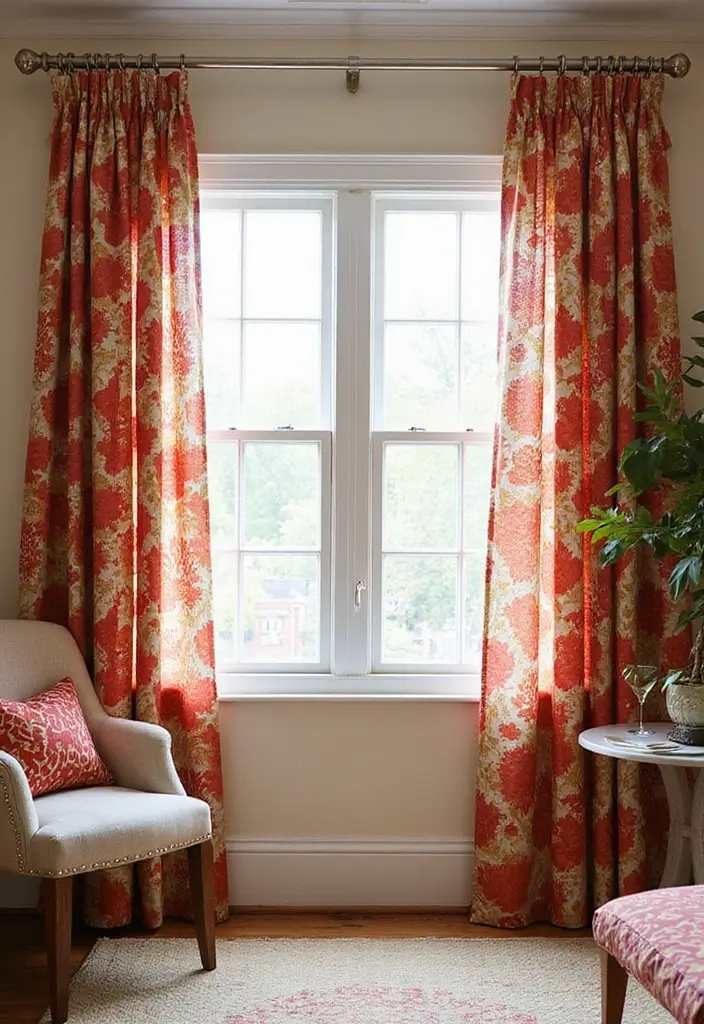 27 Mid-Century Modern Guest Room Ideas That Look Retro Chic - 23. Curtains with Character