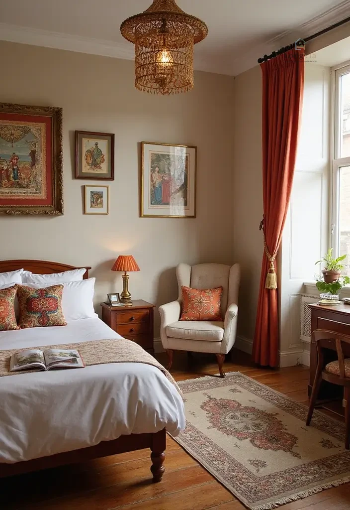 28 Family Guest Room Inspirations That Accommodate Everyone 17. Incorporating Local Art