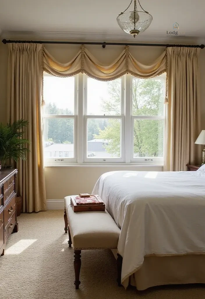 28 Family Guest Room Inspirations That Accommodate Everyone 19. Stylish Window Treatments
