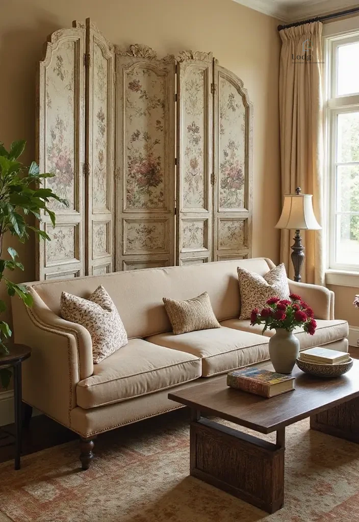 28 Family Guest Room Inspirations That Accommodate Everyone 20. Elegant Folding Screens