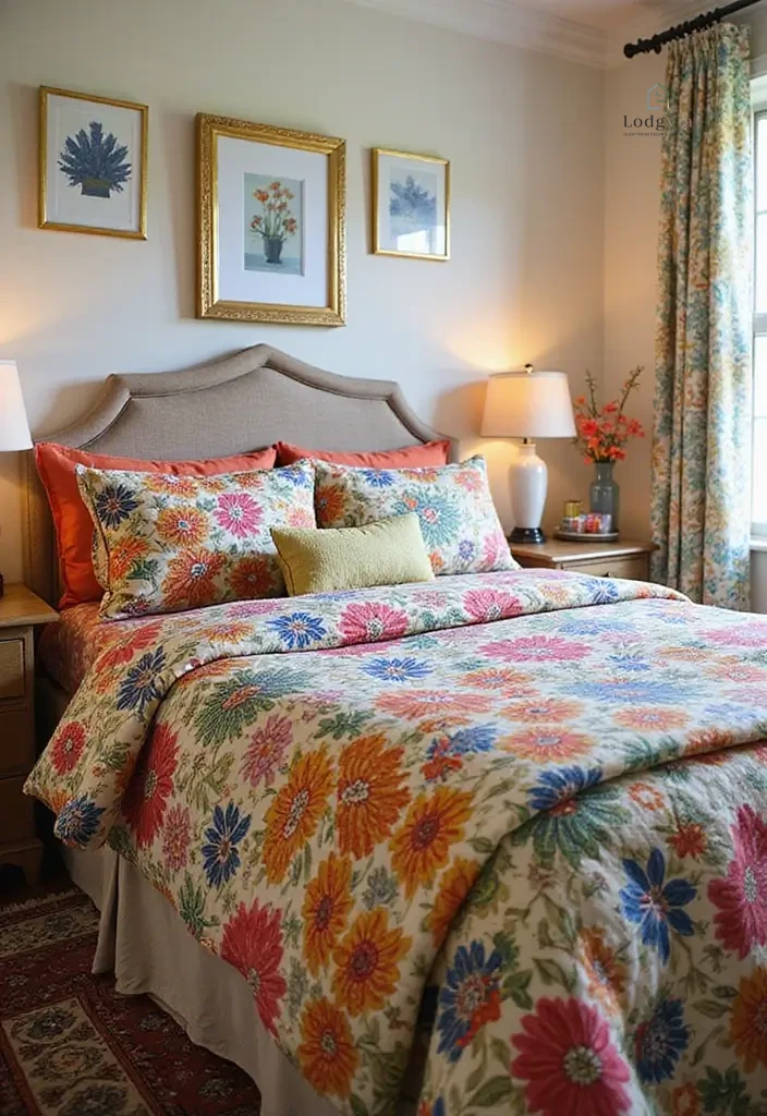 28 Family Guest Room Inspirations That Accommodate Everyone 23. Unique Bedding Patterns