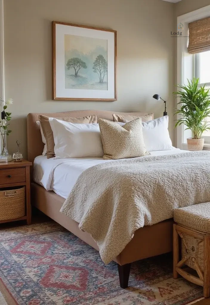 28 Family Guest Room Inspirations That Accommodate Everyone 4. Layered Textures for Comfort