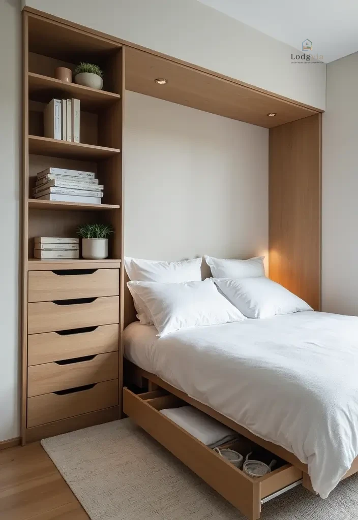 28 Family Guest Room Inspirations That Accommodate Everyone 6. Smart Storage Solutions