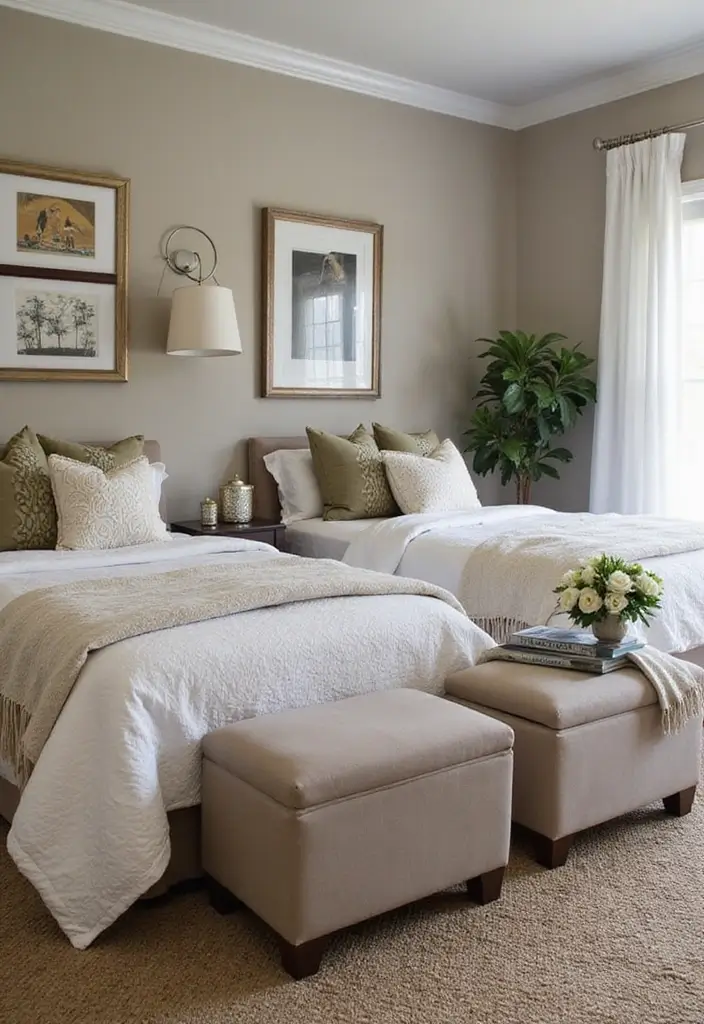 28 Game Room Guest Room Combo Layouts That Guests Will Enjoy 26 28 Game Room Guest Room Combo Layouts That Guests Will Enjoy - 26. Smart Storage Solutions