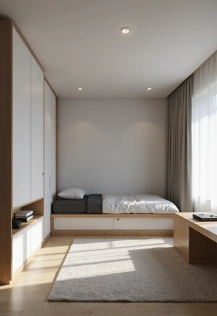 28 Game Room Guest Room Combo Layouts That Guests Will Enjoy 3 28 Game Room Guest Room Combo Layouts That Guests Will Enjoy - 3. Minimalist Multi-Use Room