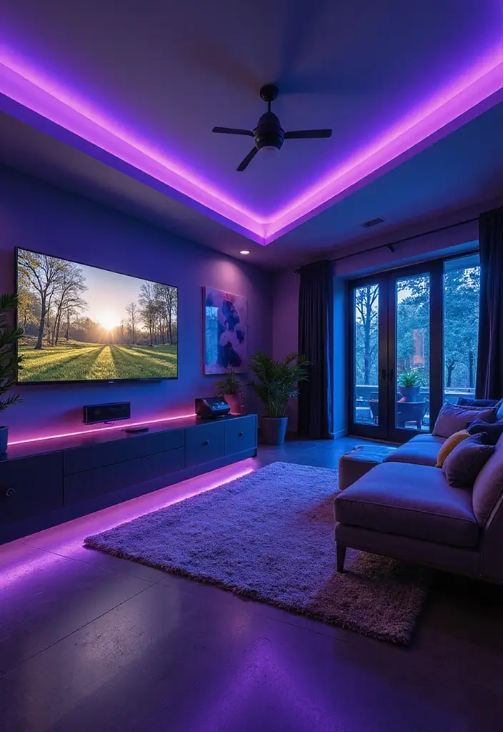 28 Game Room Guest Room Combo Layouts That Guests Will Enjoy 9 28 Game Room Guest Room Combo Layouts That Guests Will Enjoy - 9. Smart Home Gaming Oasis