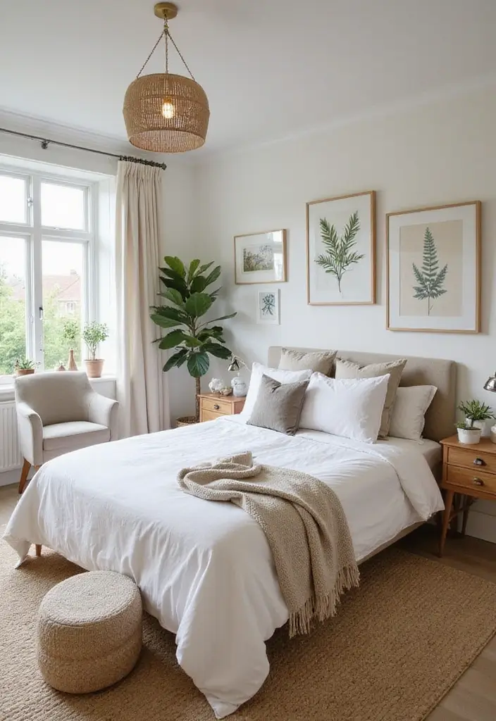 28 Guest Room Aesthetic Designs Guests Will Adore - 17. Nature-Inspired Decor