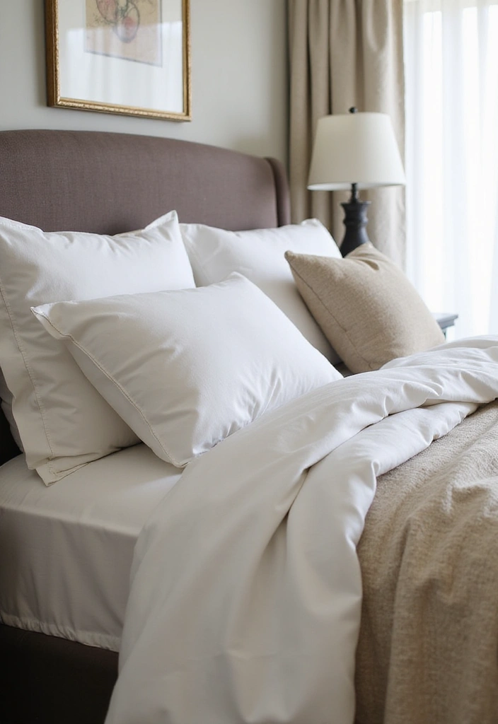 28 Guest Room Aesthetic Designs Guests Will Adore - 18. Warm Bedding Layers