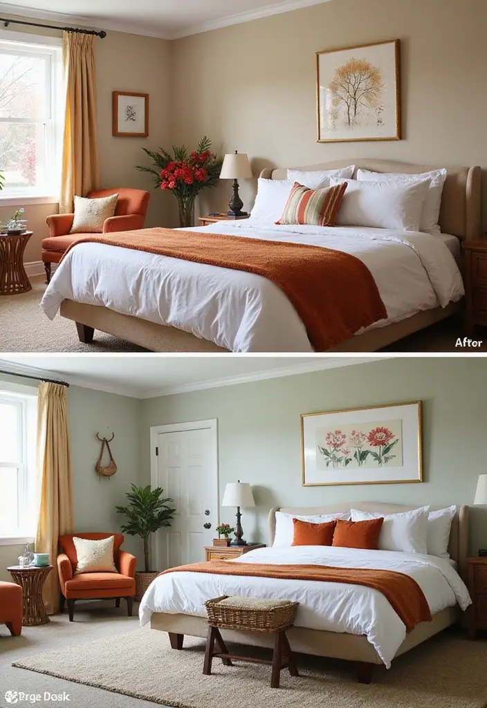 28 Guest Room Aesthetic Designs Guests Will Adore - 28. Seasonal Refresh