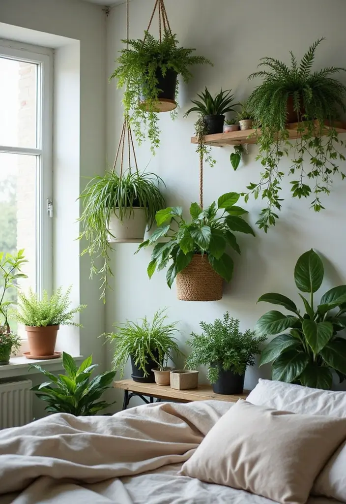 28 Guest Room Aesthetic Designs Guests Will Adore - 4. Greenery Galore