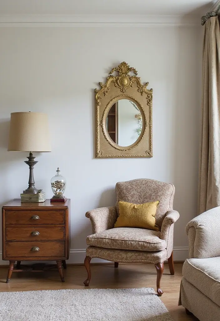 28 Guest Room Aesthetic Designs Guests Will Adore - 6. Vintage Accents