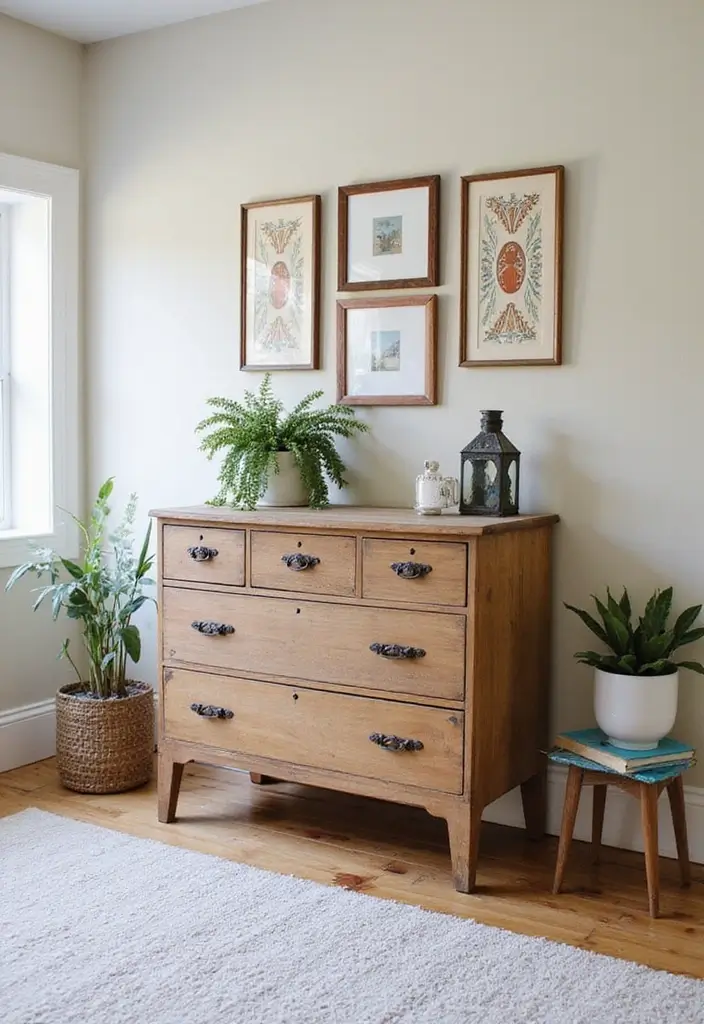 28 Guest Room Aesthetic Designs Guests Will Adore - 9. Upcycled Furniture