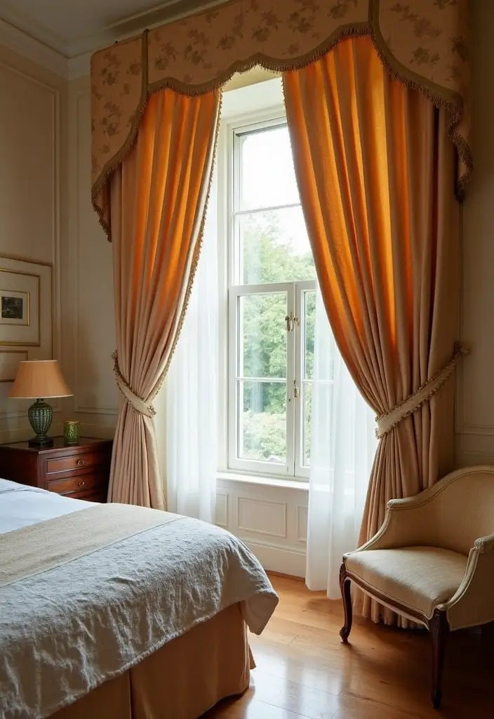 28 Guest Room Curtain Ideas That Pull the Look Together - 15. Embroidered Curtains for Elegance