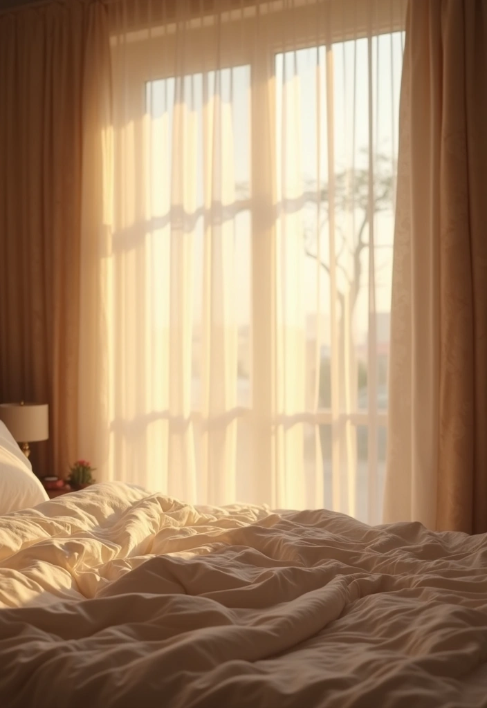 28 Guest Room Curtain Ideas That Pull the Look Together - 6. Sheer Curtains for Soft Light