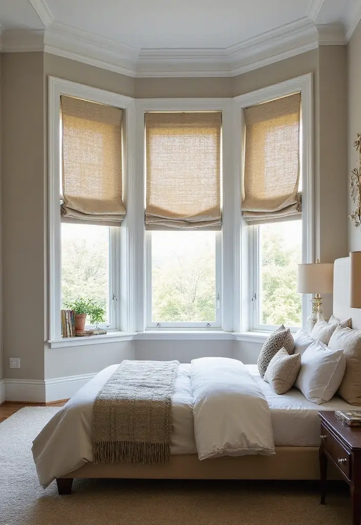 28 Guest Room Curtain Ideas That Pull the Look Together - 8. Eco-Friendly Roman Shades