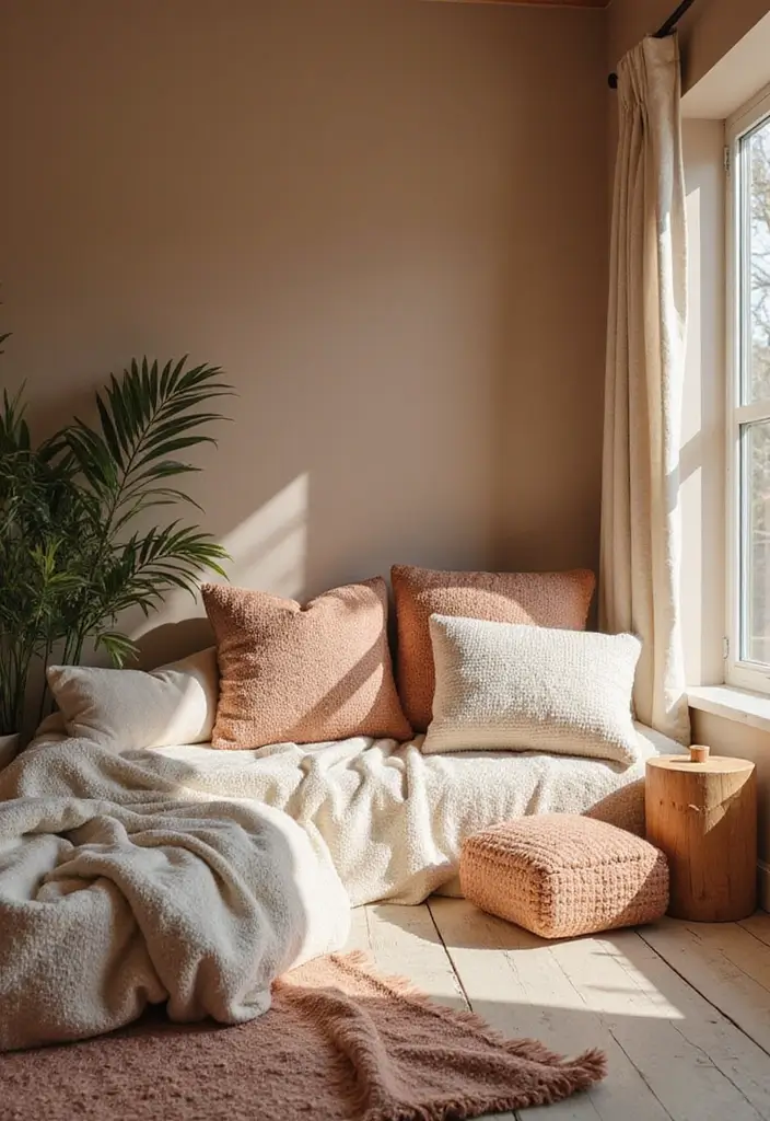 28 Guest Room Office Combo Layouts That Balance Work + Rest - 10. Soft and Inviting Textures