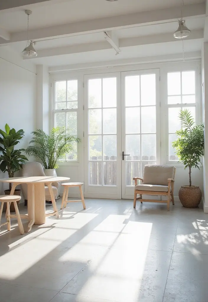 28 Guest Room Office Combo Layouts That Balance Work + Rest - 13. Bright and Airy Workspace