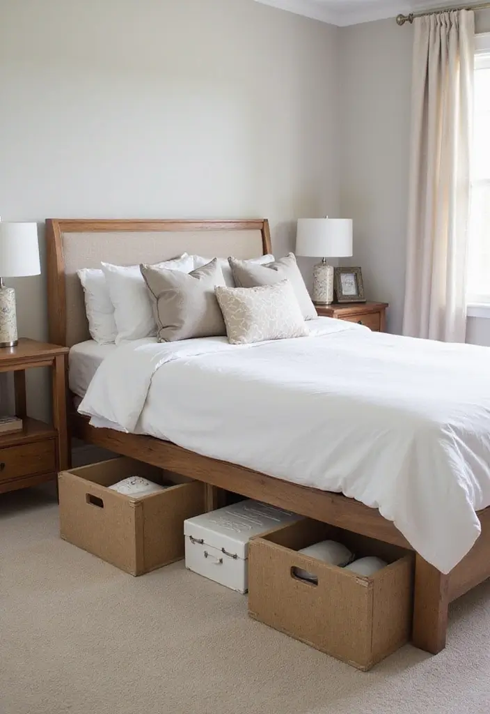 28 Study and Guest Room Combo Designs That Work Seamlessly 10 28 Study and Guest Room Combo Designs That Work Seamlessly - 10. Under-bed Storage Solutions