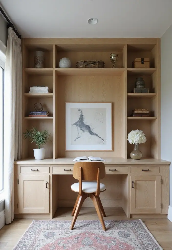 28 Study and Guest Room Combo Designs That Work Seamlessly 11 28 Study and Guest Room Combo Designs That Work Seamlessly - 11. Bespoke Built-in Furniture