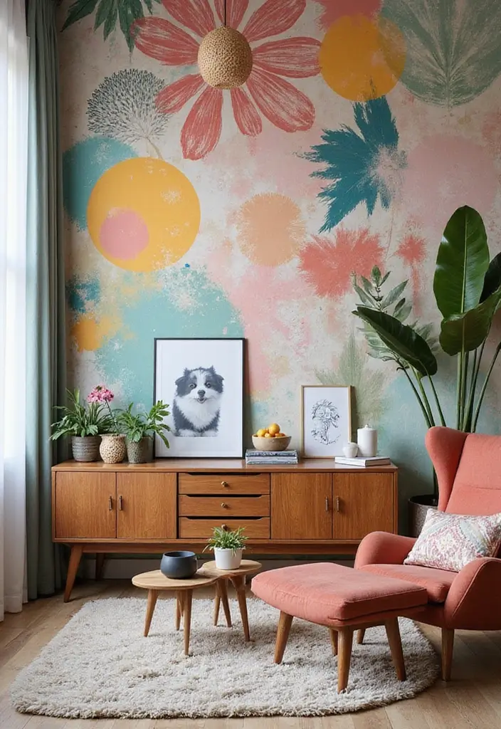 28 Study and Guest Room Combo Designs That Work Seamlessly 17 28 Study and Guest Room Combo Designs That Work Seamlessly - 17. Fun Accent Wall