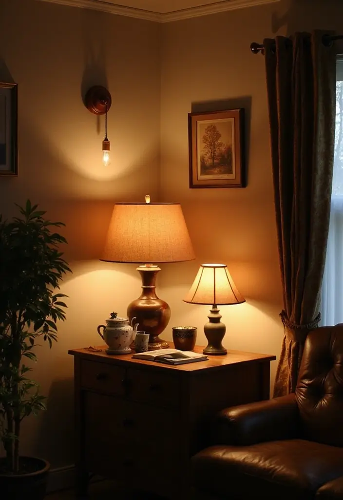 28 Study and Guest Room Combo Designs That Work Seamlessly 18 28 Study and Guest Room Combo Designs That Work Seamlessly - 18. Layered Lighting Solutions