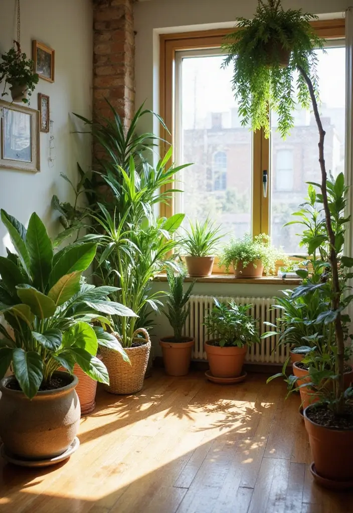 28 Study and Guest Room Combo Designs That Work Seamlessly 23 28 Study and Guest Room Combo Designs That Work Seamlessly - 23. Greenery and Indoor Plants