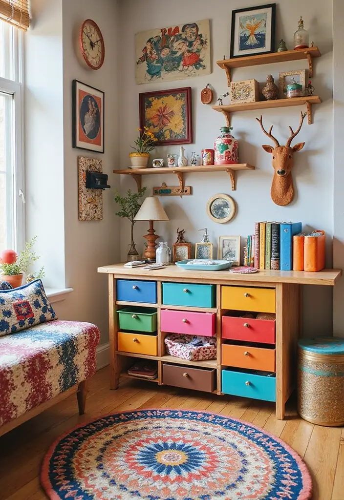 28 Study and Guest Room Combo Designs That Work Seamlessly 26 28 Study and Guest Room Combo Designs That Work Seamlessly - 26. Fun and Functional Accessories