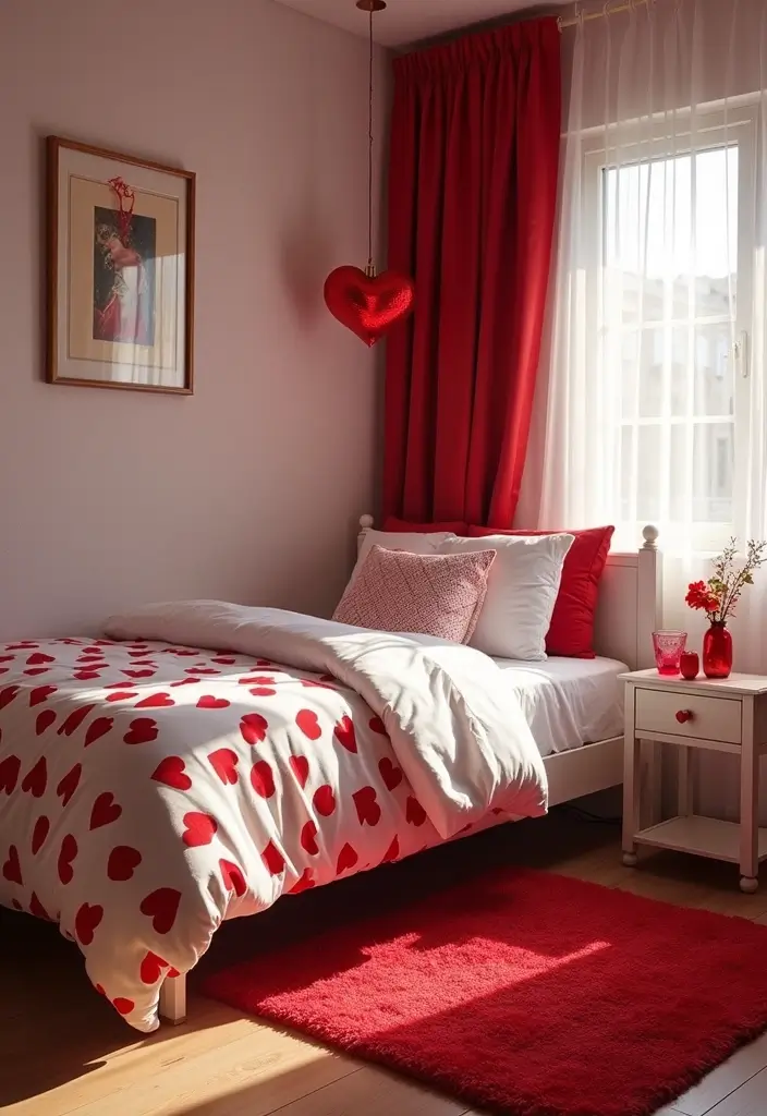 28 Twisted Wonderland Guest Room Inspirations Fans Will Love - 1. Heartslabyul Red and White Elegance