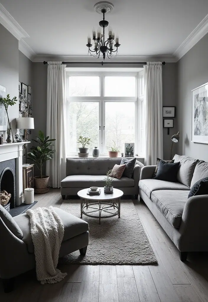 29 Black and White Guest Room Inspirations That Look Timeless - 13. Eclectic Mix of Styles