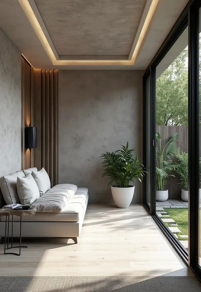 29 Black and White Guest Room Inspirations That Look Timeless - 26. Outdoor-Inspired Décor