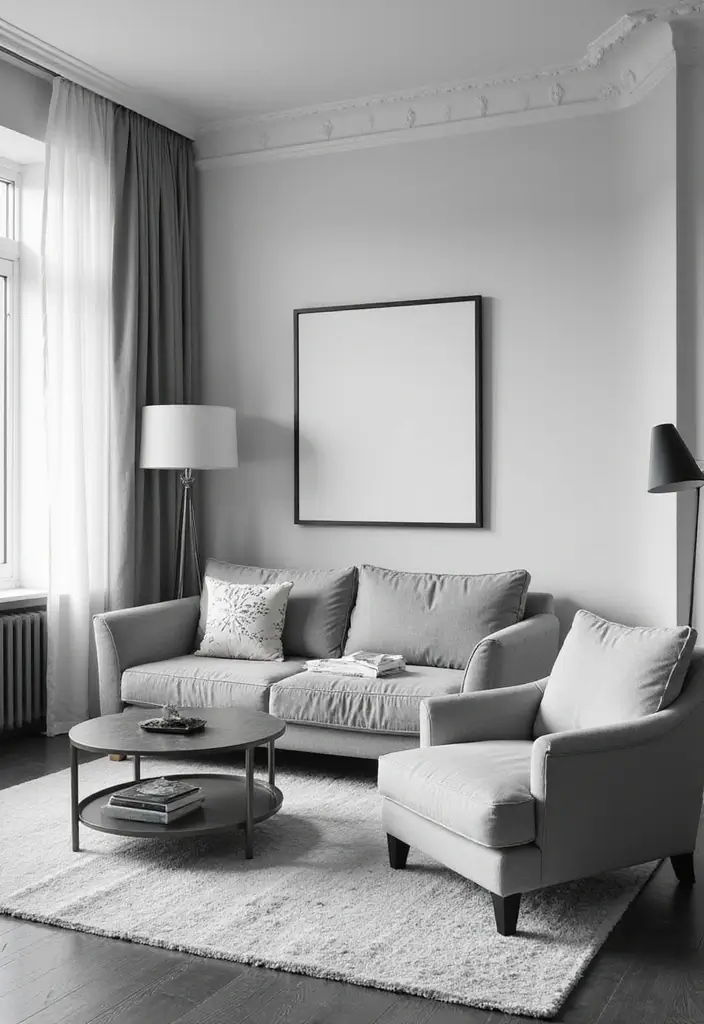 29 Black and White Guest Room Inspirations That Look Timeless - 27. Clean and Simple Lines