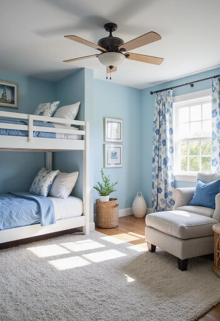 29 Bunk Bed Guest Room Ideas Perfect for Extra Sleeping Space - 24. Nautical-Themed Bunk Beds