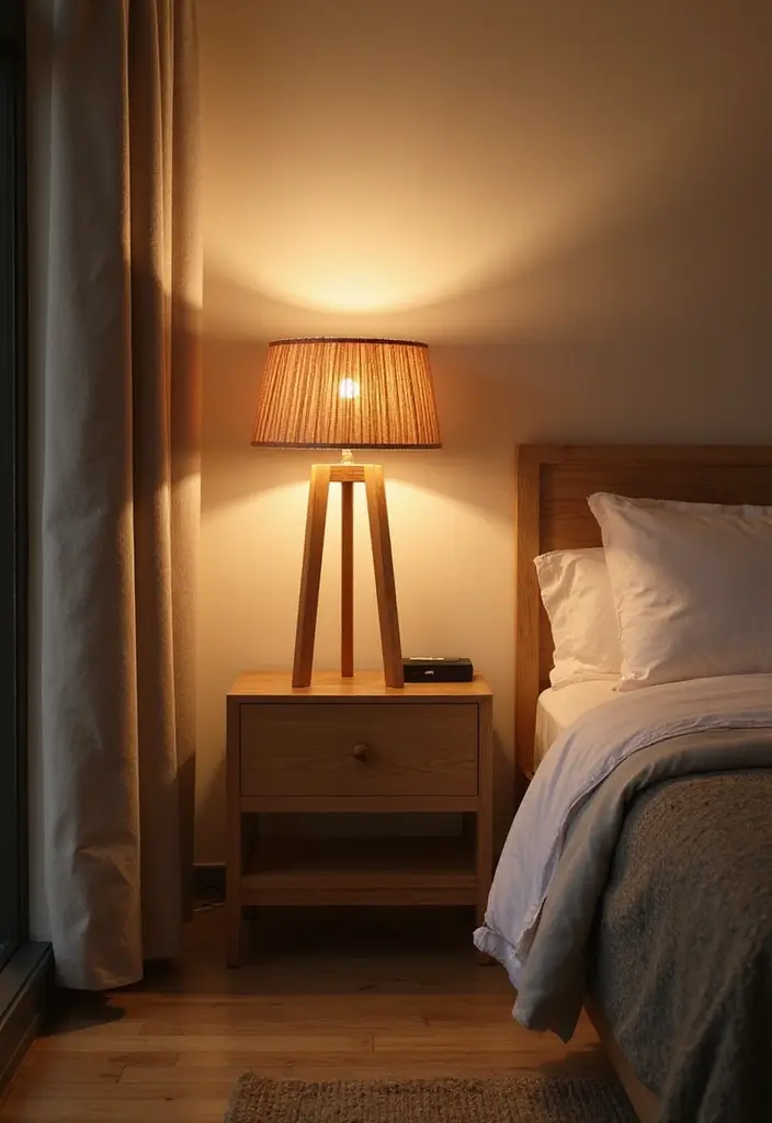 29 Green Guest Room Inspirations That Bring Nature Inside - 13. Sustainable Lighting