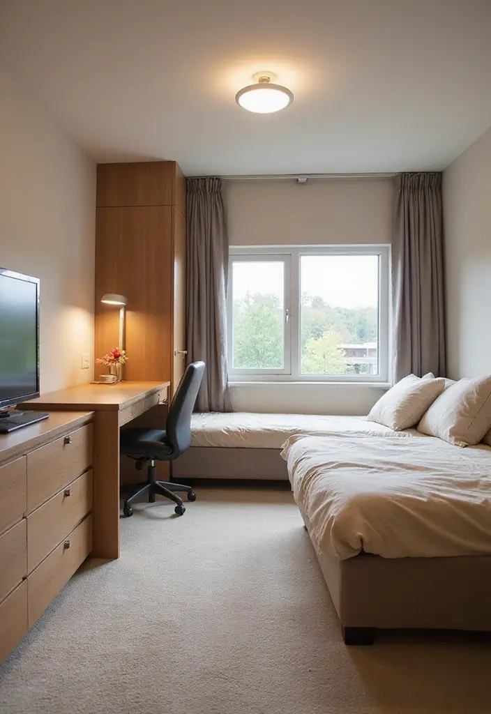 29 Green Guest Room Inspirations That Bring Nature Inside - 15. Multi-Functional Spaces