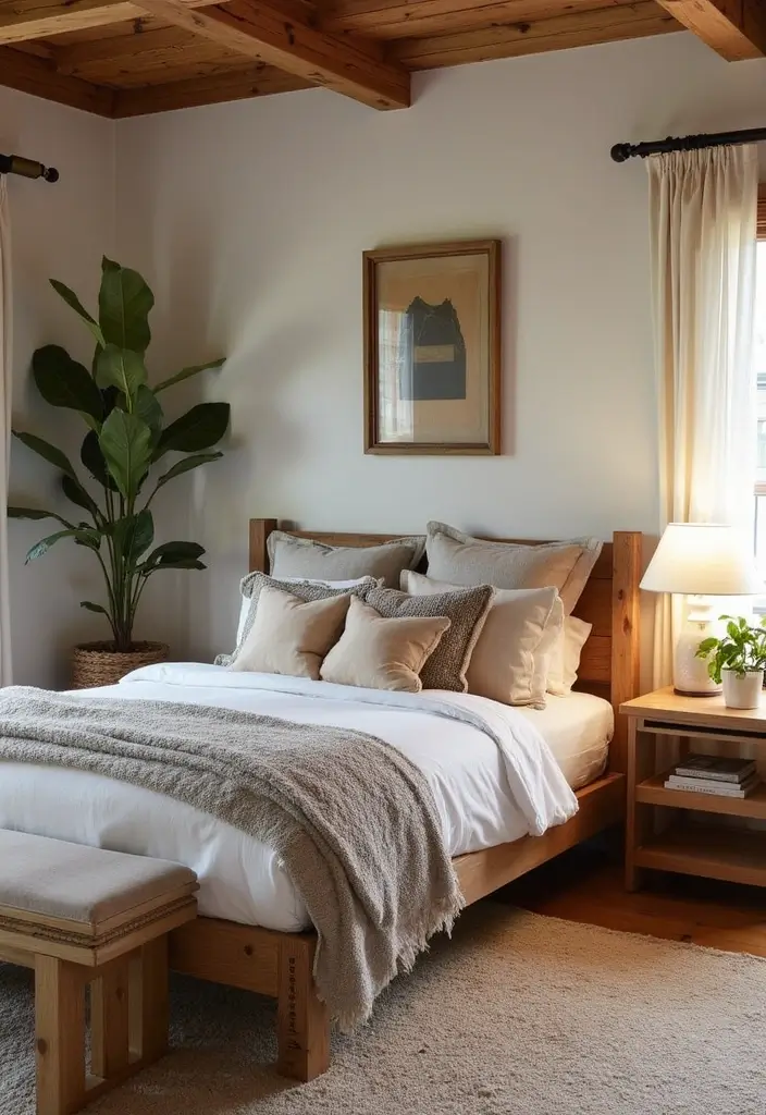 29 Green Guest Room Inspirations That Bring Nature Inside - 16. Reclaimed Materials
