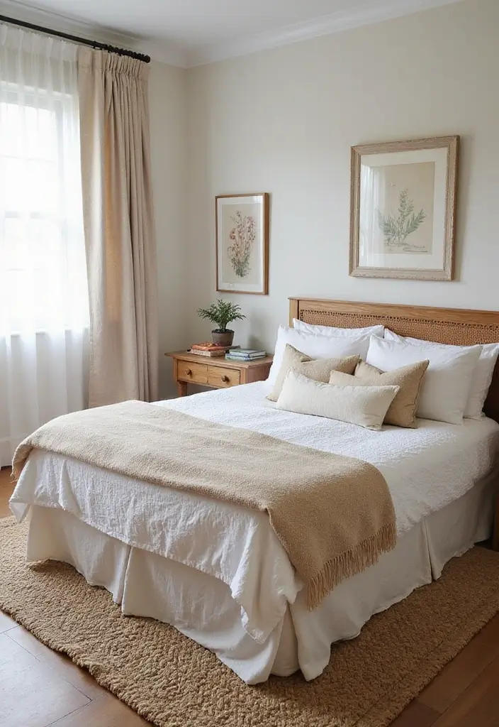 29 Green Guest Room Inspirations That Bring Nature Inside - 3. Earthy Textures