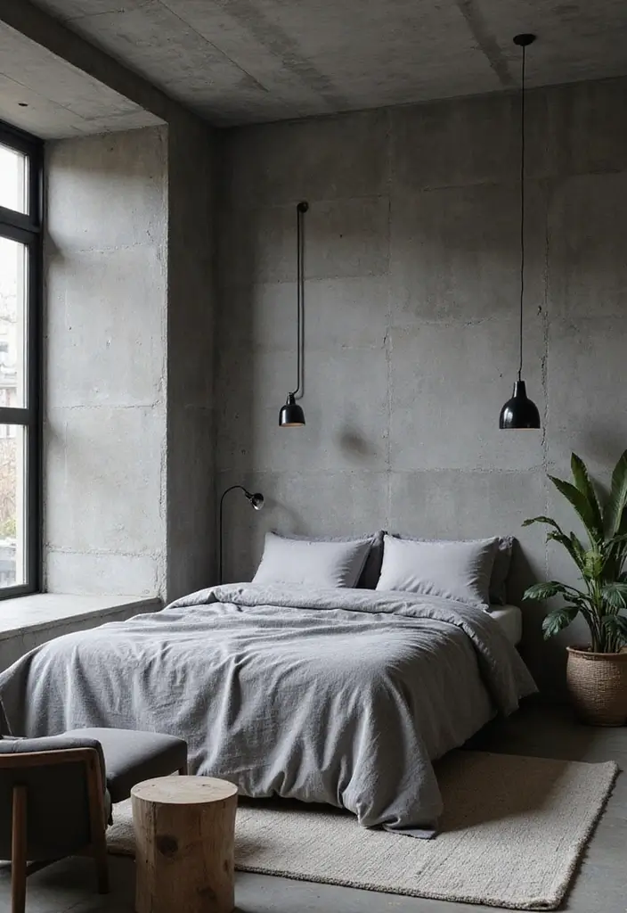 29 Grey Guest Room Inspirations That Feel Chic and Neutral - 23. Grey with Urban Touches