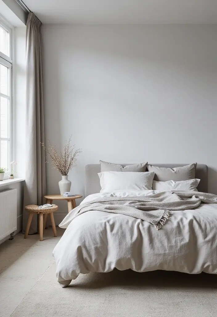 29 Grey Guest Room Inspirations That Feel Chic and Neutral - 4. Minimalist Scandinavian Vibes