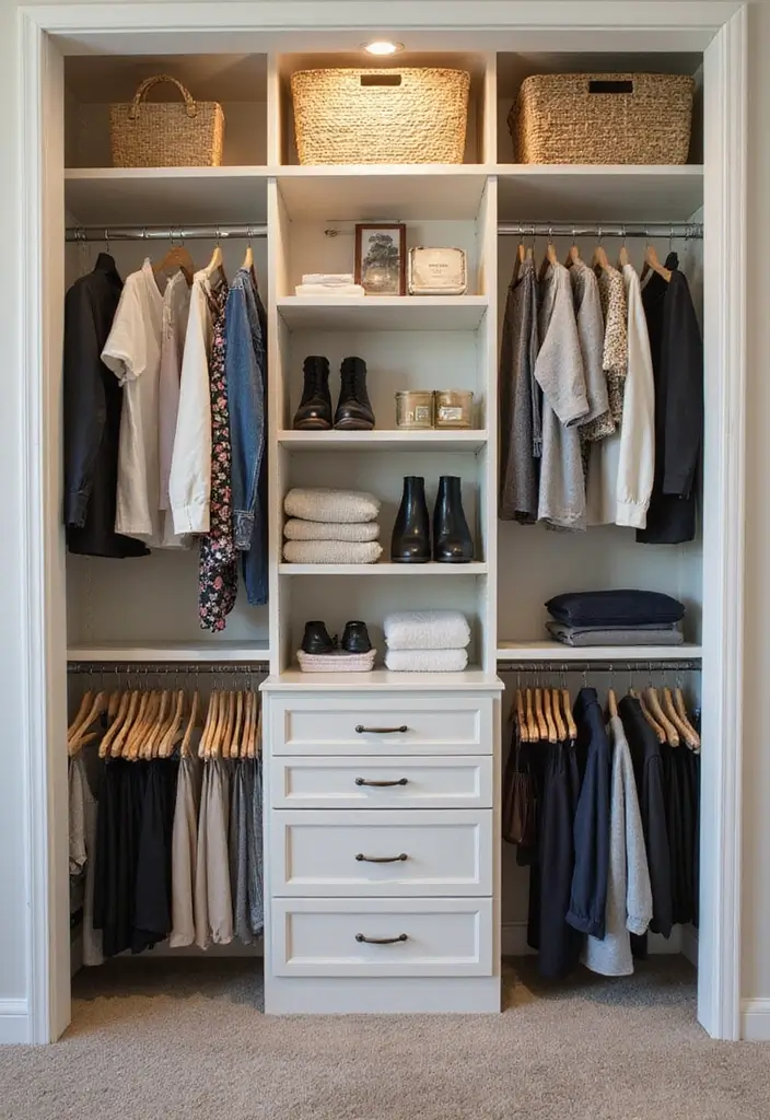 29 Guest Room Storage Hacks That Keep Everything Tidy - 11. Closet Organizers for Maximized Space
