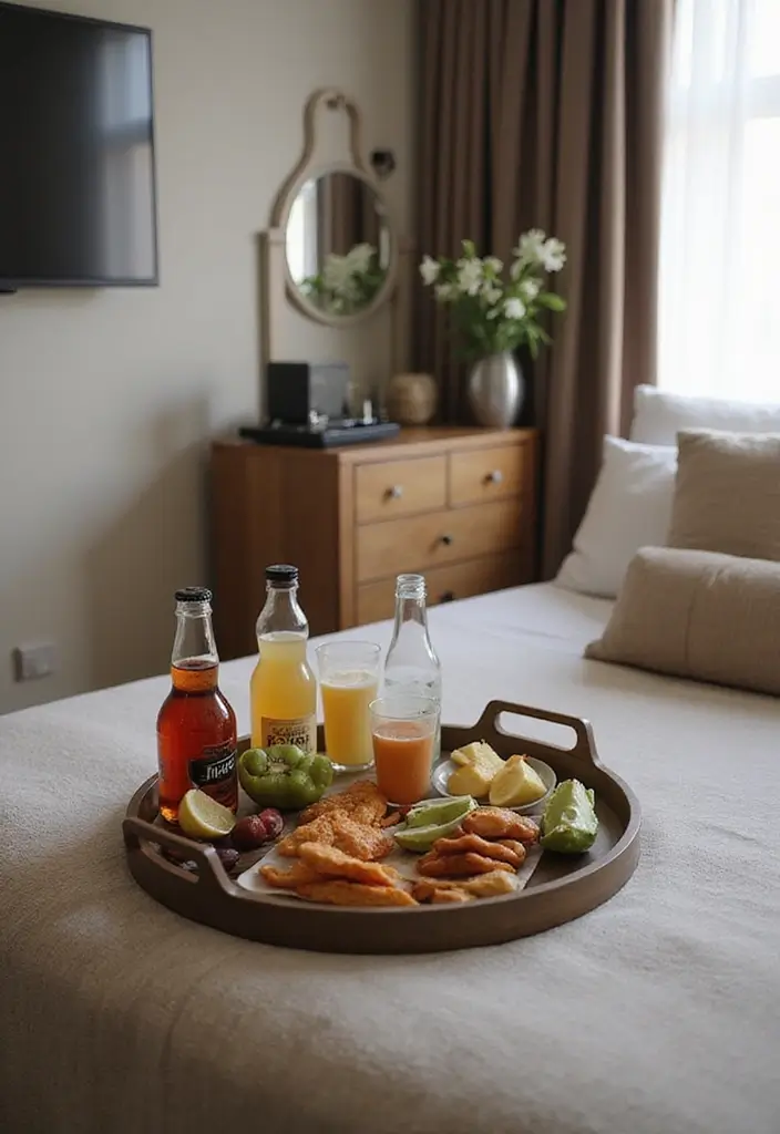 29 Guest Room Storage Hacks That Keep Everything Tidy - 16. Create a DIY Mini Bar