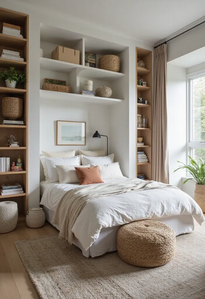 29 Guest Room Storage Hacks That Keep Everything Tidy - 21. Use Every Nook