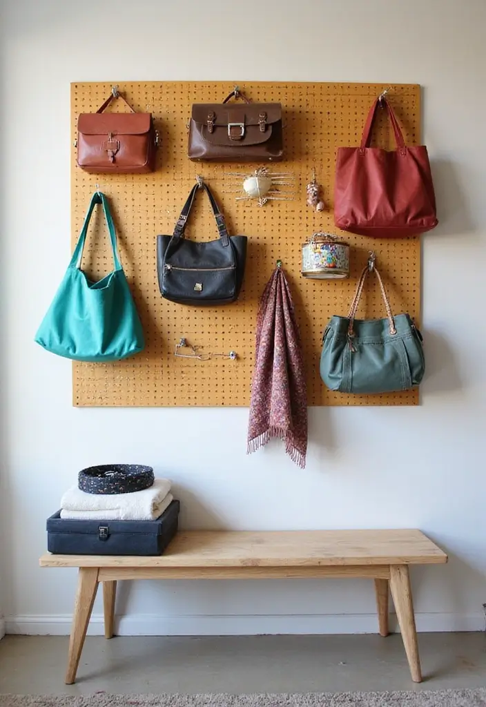 29 Guest Room Storage Hacks That Keep Everything Tidy - 5. Pegboards for Adjustable Storage