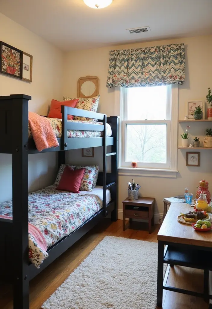 29 Guest Rooms with Black Furniture That Add Bold Style - 15. Family-Friendly Fun