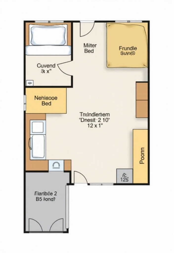 29 Trundle Bed Guest Room Designs That Maximize Sleeping Space - 18. Floor Plans That Work