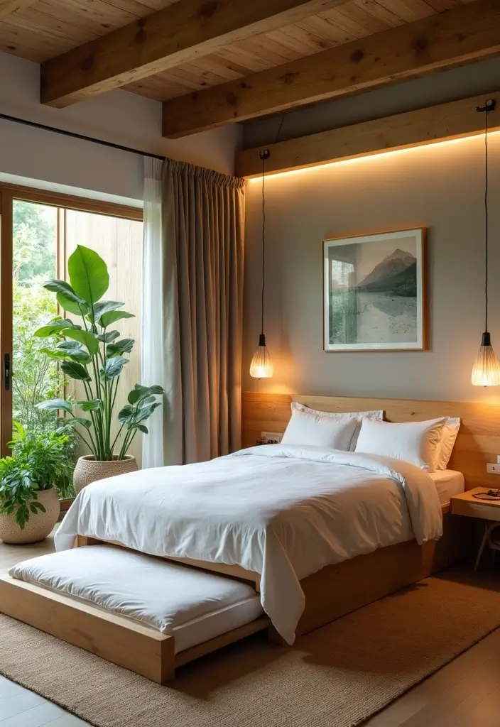 29 Trundle Bed Guest Room Designs That Maximize Sleeping Space - 29. Eco-Friendly Choices