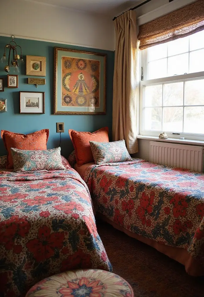 29 Twin Beds Guest Room Designs Perfect for Families - 23. Cultural Inspirations