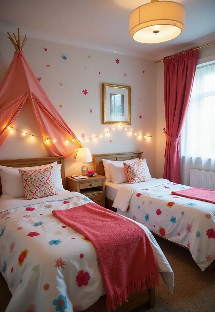 29 Twin Beds Guest Room Designs Perfect for Families - 9. Whimsical Wonderland