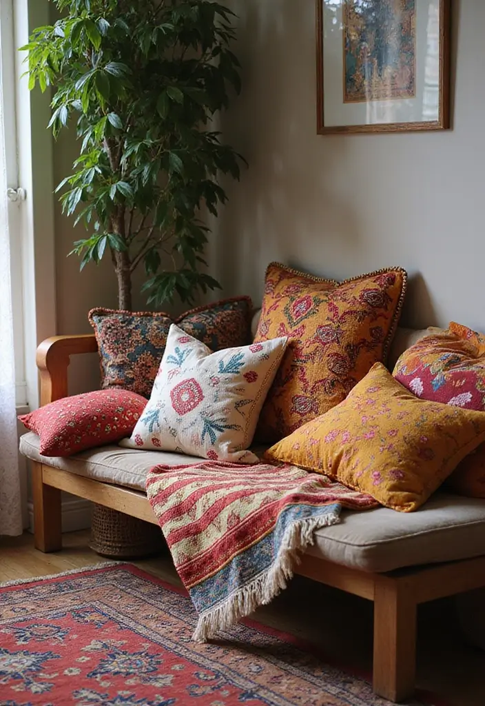 30 Bohemian Guest Room Ideas That Feel Vibrant and Relaxed - 1. Layered Textiles